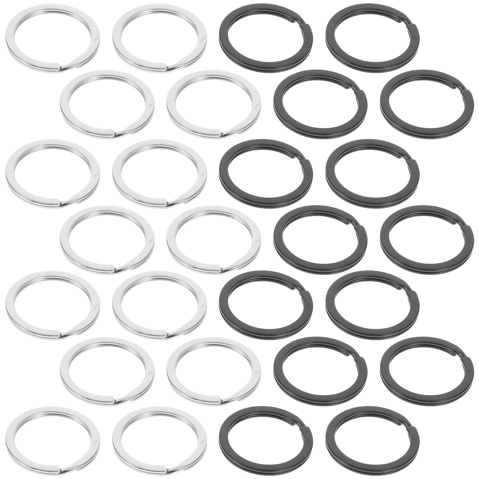 

40 Pcs Key Ring Rings Heavy Duty Metal Accessory for Crafts Connector Clip Holder Keychains