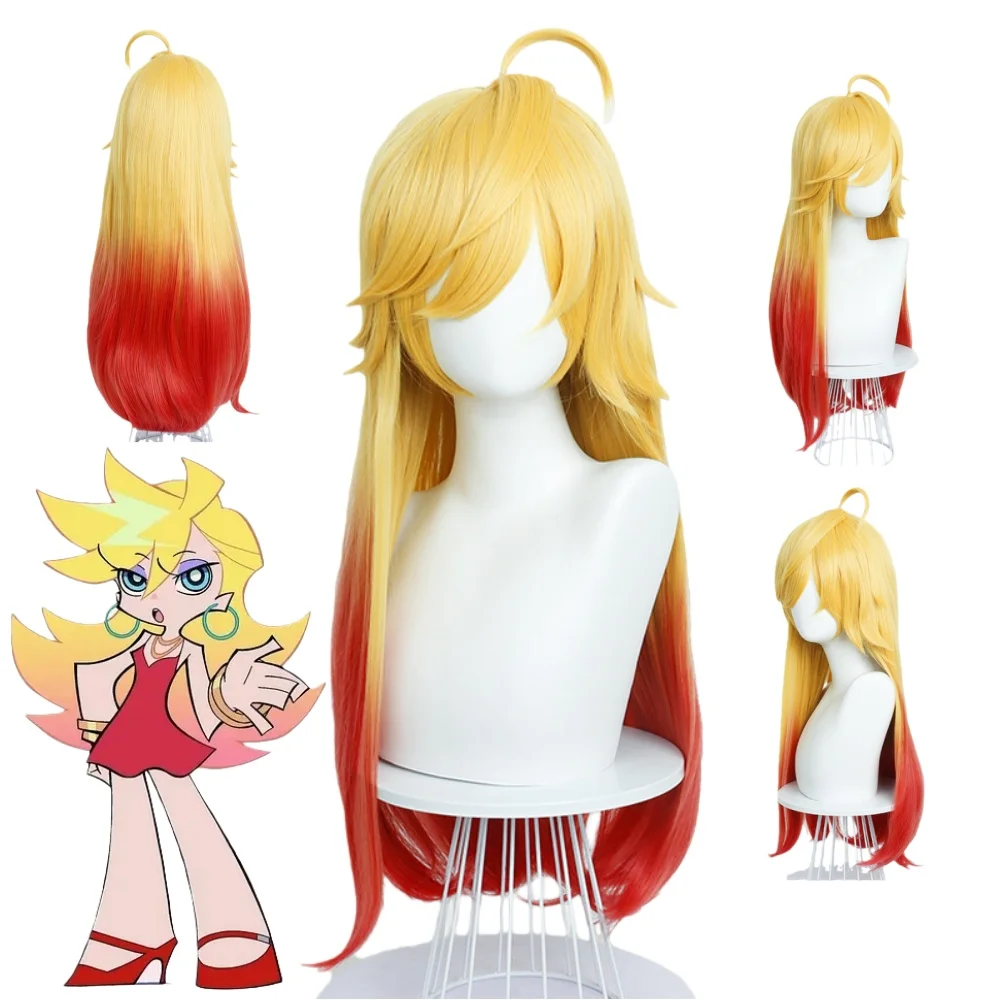 

Anime New Panty Stocking with Garterbelt Anarchy Panty Cosplay Rose Net Wig Anarchy Panty Hair Halloween Party Prop Wigs