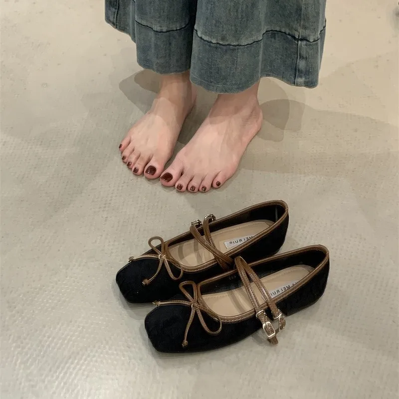 

Красные балетки IPPEUM для женщин 2026 с пряжкой и круглым носком, модель Мэри Джейн