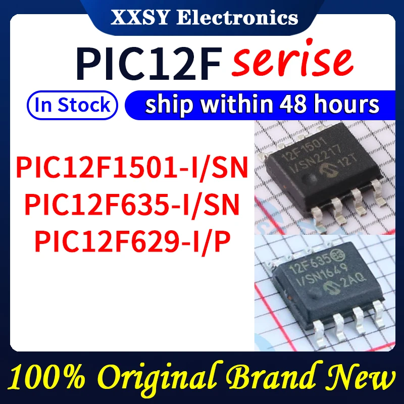 

PIC12F1501-I/SN PIC12F635-I/SN PIC12F629-I/P В наличии 100% оригинал и новый