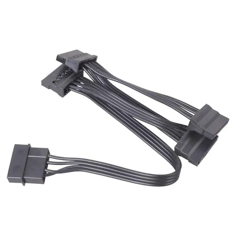 

31BA 15Pin to 3/4/5/6 Big 4Pin Female Splitter Power Cable Hard Drive Power Extension