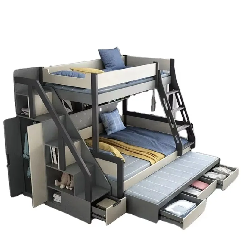 

Solid Wood up and Down Bed Children's Multi-functional Bed Boys Room Bunk Bed