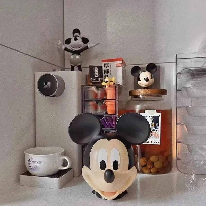 Disney Mickey Mouse Head Piggy Bank Cartoon Cute Living Room Home Decoration Wysoki wyglądający prezent urodzinowy dla chłopców i dziewcząt