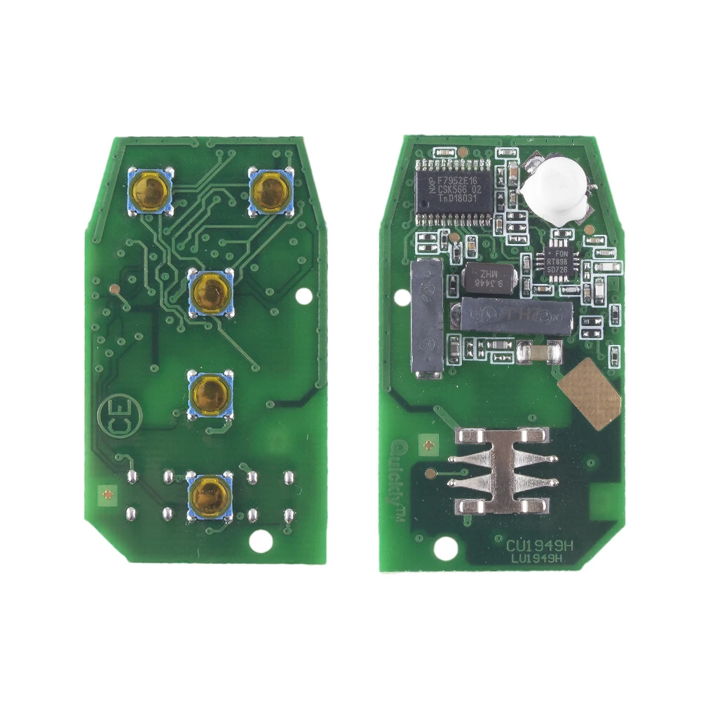 KEYYOU For Cadillac SRX 2010 2011 2012 2013 2014 keyless Entry Car Key NBG009768T 5 Buttons Remote Car Key 315MHZ