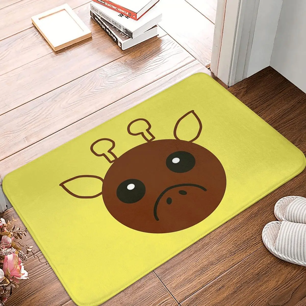 Simple Cute Giraffe Doormat Kitchen Entrance Home Floor Mat Non-slip Carpet Rug for Bedroom Footpad Mats