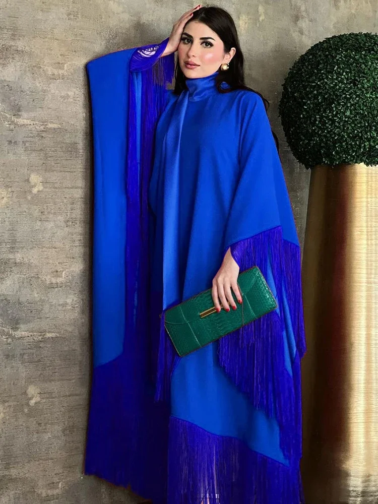 Caftan Eid Elegant Muslim Women Party Dress Ramadan Dubai Abaya Turkey Islam Long Evening Dresses Musulmane Kaftan Vestidos 2023