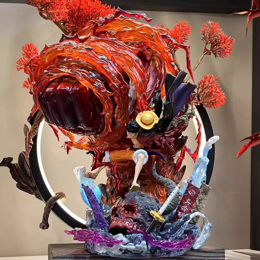 Figurinha One Piece com Três Níveis de Fogo, Figurinha Voadora, Ideal como Decoração para Presentear no Aniversário do Namorado