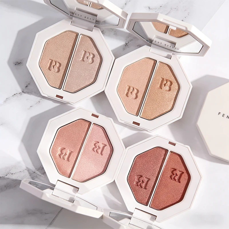 Cosmetics Lip Color Texture Is Light Moist,Natural Three-dimensional,3D Streamer Two-color High Gloss Powder Diamond Highlight