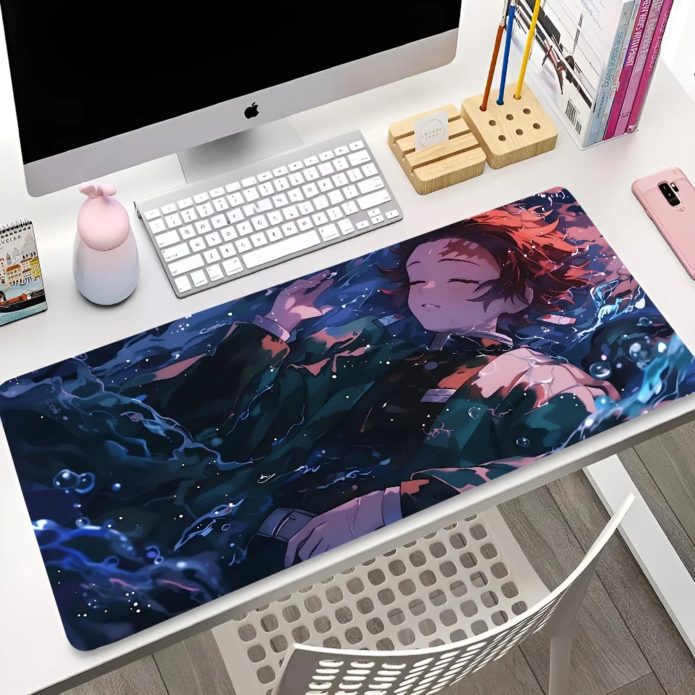 

1pc Demon Slayer Kimetsu Yaiba Tanjiro Mouse Pad Desk Mat With Pad Gaming Accessories Prime Gaming XXL Keyboard Pad Padding Mat