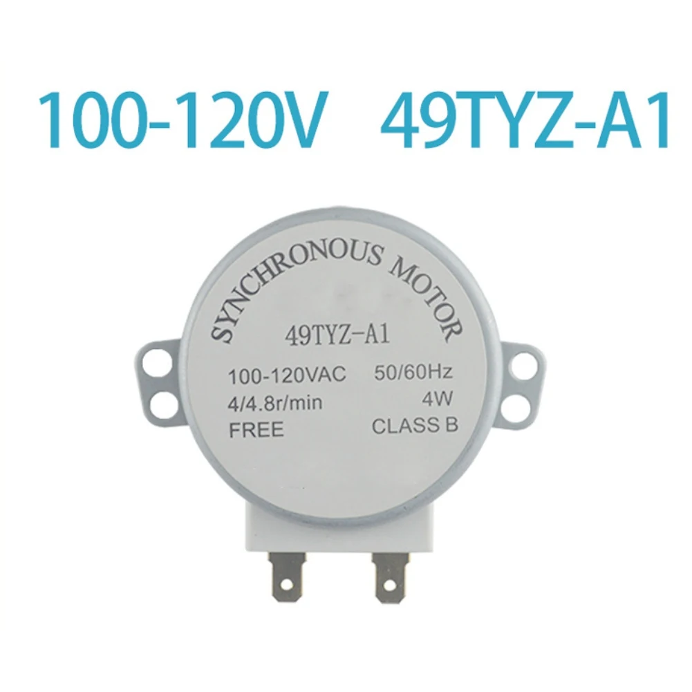 4W Synchronous Microwave Turntable Motor 100-120V AC 50/60Hz Replacement Part For Home Kitchen Appliances