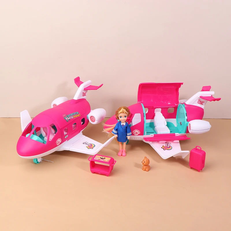 Simulación de avión de ensueño, avión privado de viaje, muñeca, casa de juegos, avión, juguetes, regalos para niños