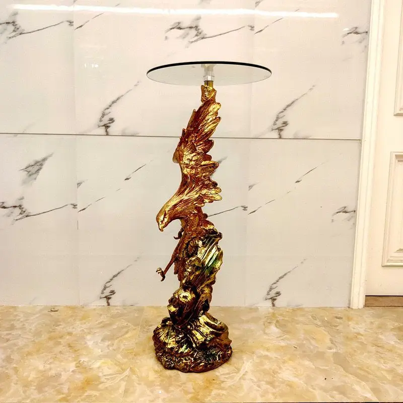Home Decor Creative Sculpture Side Tables Home Furniture Living Room Tea Tables Coffee Table Resin Statues Storage Rack Figurine