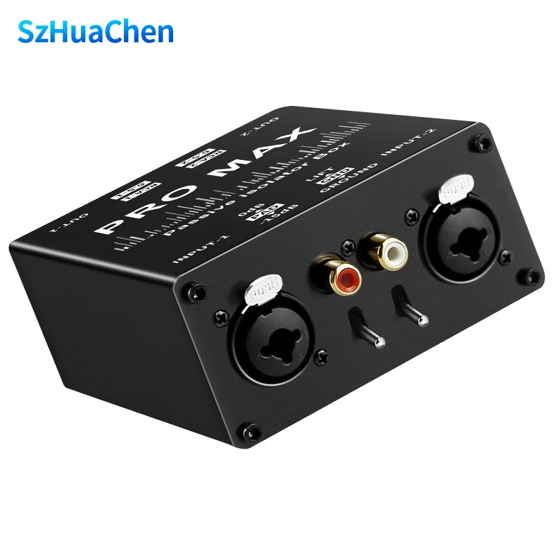 1Pcs 6.35 XLR Audio Isolator Mixer Noise Cancellation Audio Current Acoustic Filter Audio Noise Reducer XLR Audio Isolator