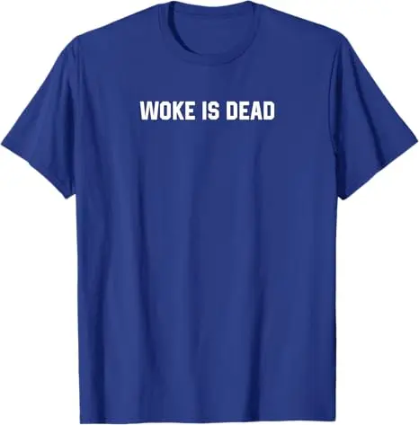 Woke Is Dead Lustiges sarkastisches Spruch-T-Shirt mit Buchstaben-Aufdruck, Y2k-Witz-Grafik-Outfit, Neuheitsgeschenk, Rundhalsausschnitt, kurzärmelige Oberteile – Detail 9