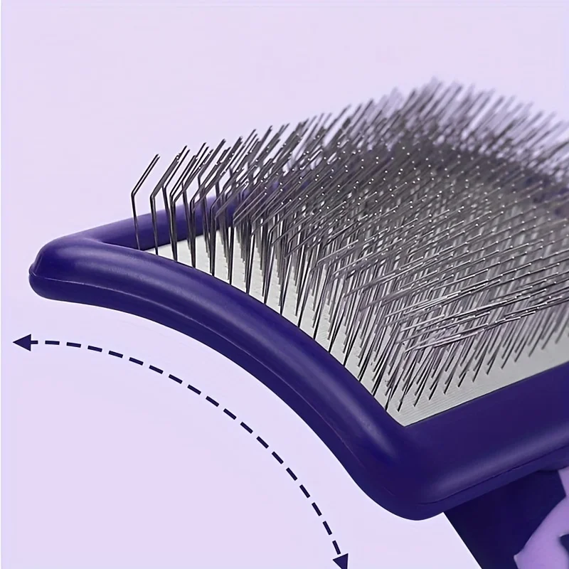 Hartley Pet Needle Comb Dog Hair Comb Compared to Teddy Bear Comb Manufacturer Pet Cat Purple Brush Hard Cat Comb Manufacturer view 2