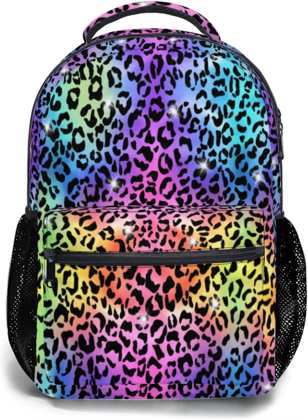 

Print Schoolbag Colorful Animal Print Laptop Bag for Women Men Travel Bag Casual Daypack with Compartment Multiple Pockets