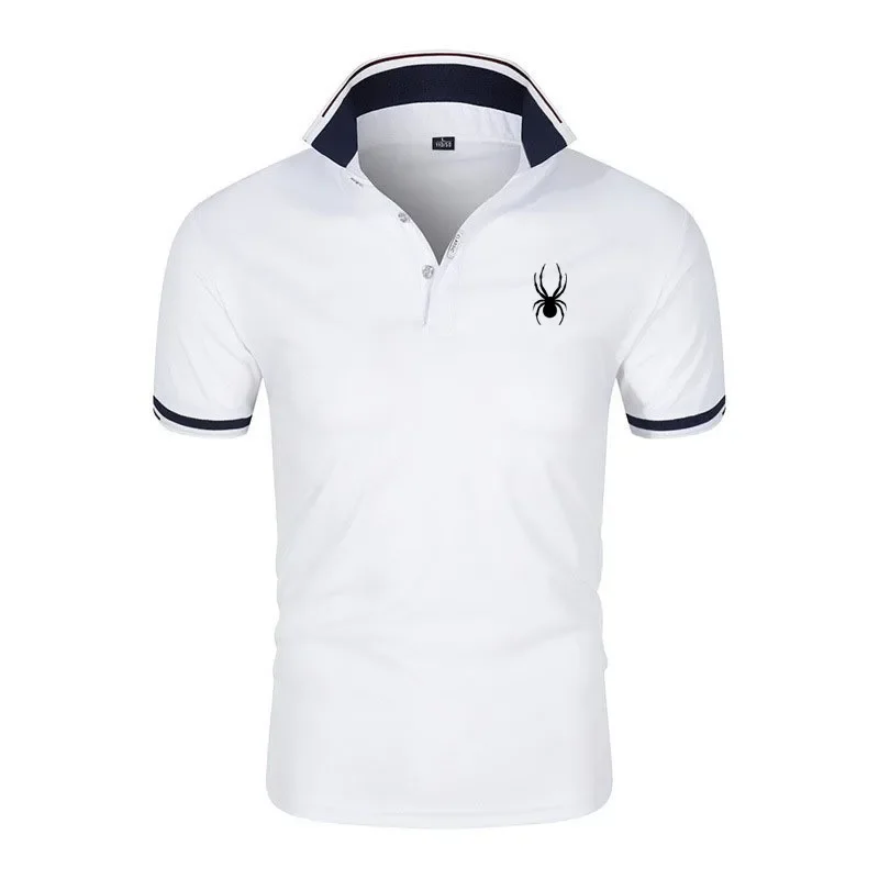 Summer New Men's Lapel Anti-pillin Polo Shirt Embroidered Short Sleeve Casual Business Fashion Slim Fit Polo Shirt for Men