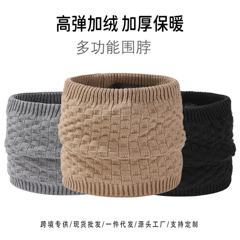 winter-new-fleece-lined-thick-knit-neck-warmer-gaiter-outdoor-warm-unisex-eu-us-style