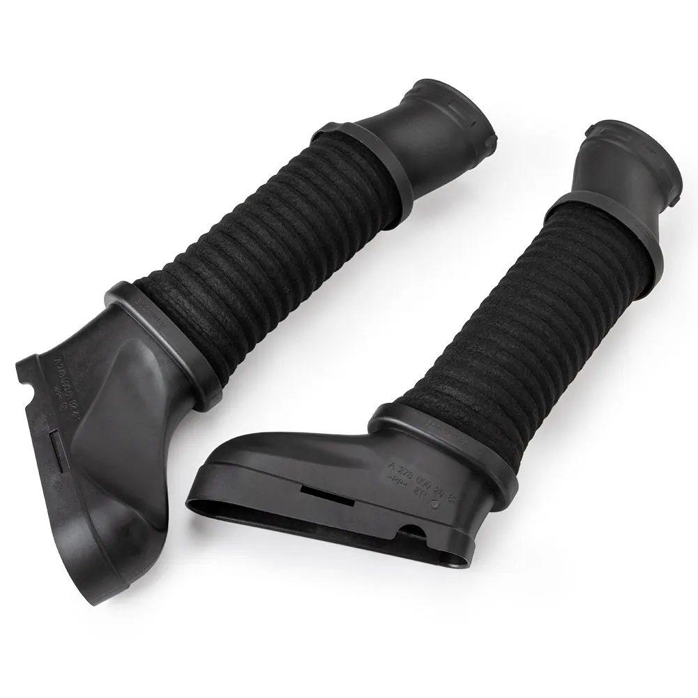 2Pcs 2780905182+2780902082 New Air Cleaner Intake Duct Hose Pair LH and RH For Mercedes-Benz E550 Cls550 E63 AMG 2012-2017