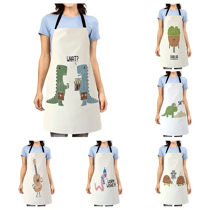 Cartoon Aesthetic Women kitchen apron kids original Children Waterproof girl princess waiter work apron oil proof kawaii cute