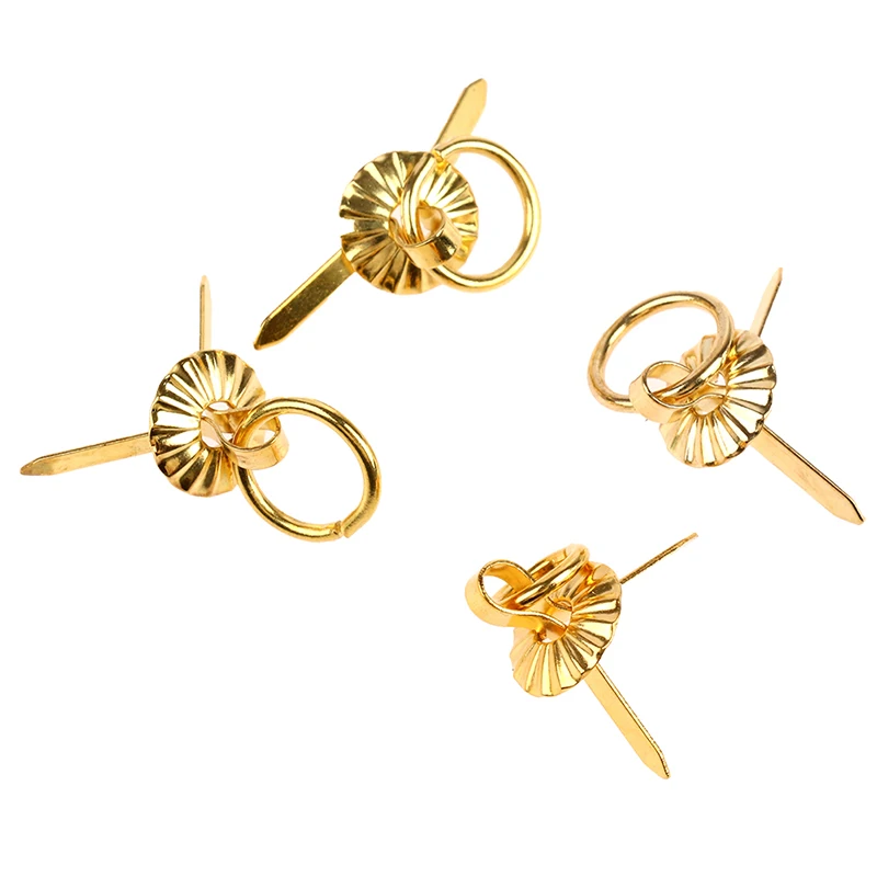 

4pcs 1/12 Hardware Golden Metal Handle Pulls Toys Dollhouse Miniatur Furniture