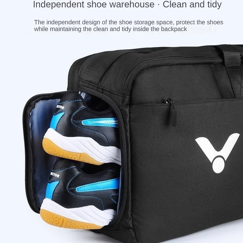 VICTOR Badminton Bolsa de Raquete de Grande Capacidade, Sacos Retangulares de Competição, Multi Funcional, Bolsa de Raquete Esportiva, Bolsas de Tênis, BR3632