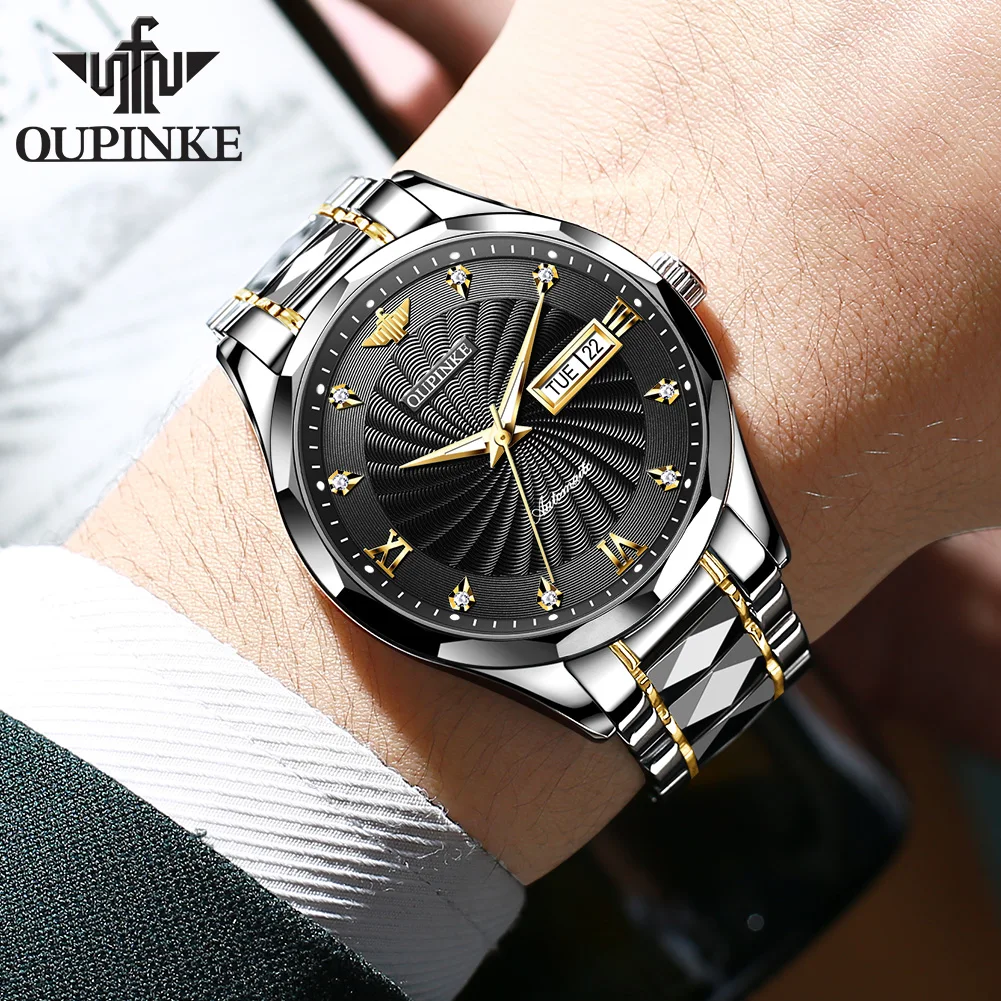 OUPINKE 3169 Mechanical Watch for Men Auto Date Year Imported Automatic Movement from Japan Wristwatch Man - Image 2