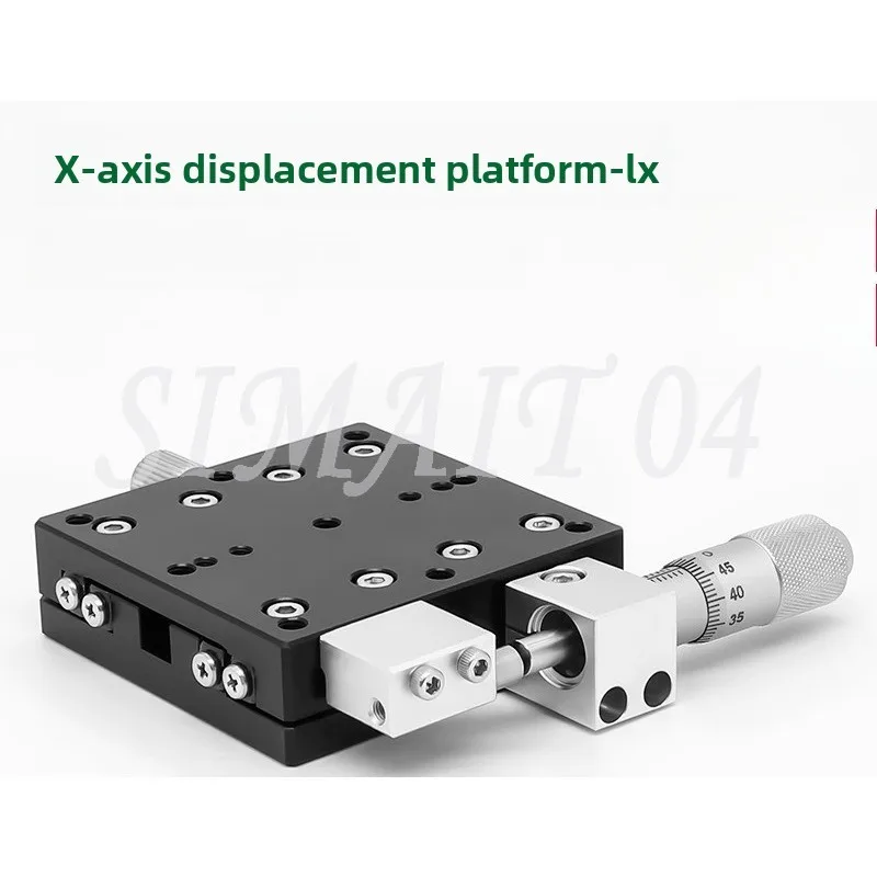 Precision Optical Cross Slide X-Axis Manual Platform Displacement for Machining Fine-Tuning Suitable for LX40 LX50 LX60 L