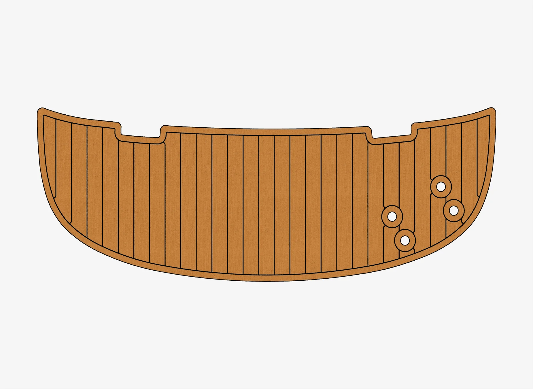 Non-Slip EVA Faux Teak Marine Mat Self-Adhesive 6mm Yacht Cockpit Pad for 2004-2008 Maxum 1800 SR3 Boat Decking Easy Install
