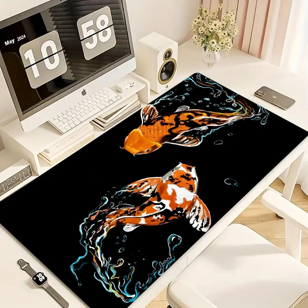 

Japanese Koi Fish Art Mouse Pad XXL Computer Accessories Laptop Mouse Pad Office Large Gaming Mousepad Rubber Non-Slip Desk Mat