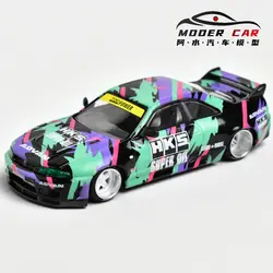 Kaido House + MINIGT Skyline GTR R33 HKS V1 KHMG129 Coche modelo fundido a presión