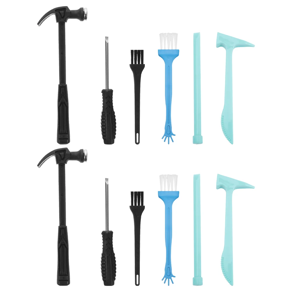 

4 sets of Digging Hammer Chisel Brush Archaeological Excavation Tools Kids Educational Digging Kit kids hammer