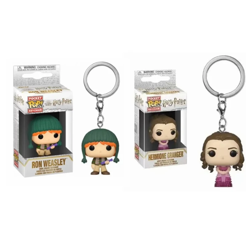 Funko Pop Hermione Granger Hagrid Ron Weasley تقريبا مقطوعة الرأس نيك يئن Myrtle Snape المفاتيح لعبة الشكل جيب البوب الاطفال اللعب
