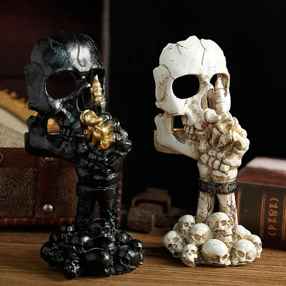 

Halloween Skeleton Candlestick Gothic Skeleton Resin Candlestick Scented Tea Light Candle Candlestick Decorated Table Center