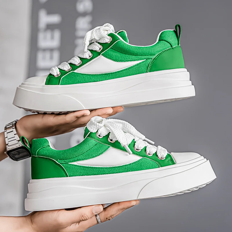 

High quality 2025 new thick sole breathable casual lightweight trend fashionable versatile niche board shoes men's shoes