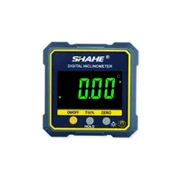 SHAHE Digital Angle Gauge Meter Magnetic Base Level Box Angle Finder Protractor Bevel Gage Inclinometer Measuring Tool