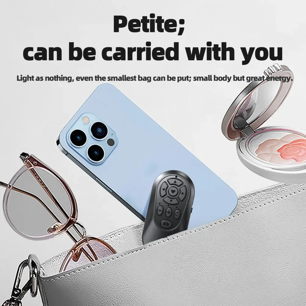 Wireless Camera Remote Control Zoom Selfie And Focus For Perfect Vlogs Built-in Zoom Inout Selfie Mode Page Turning Function