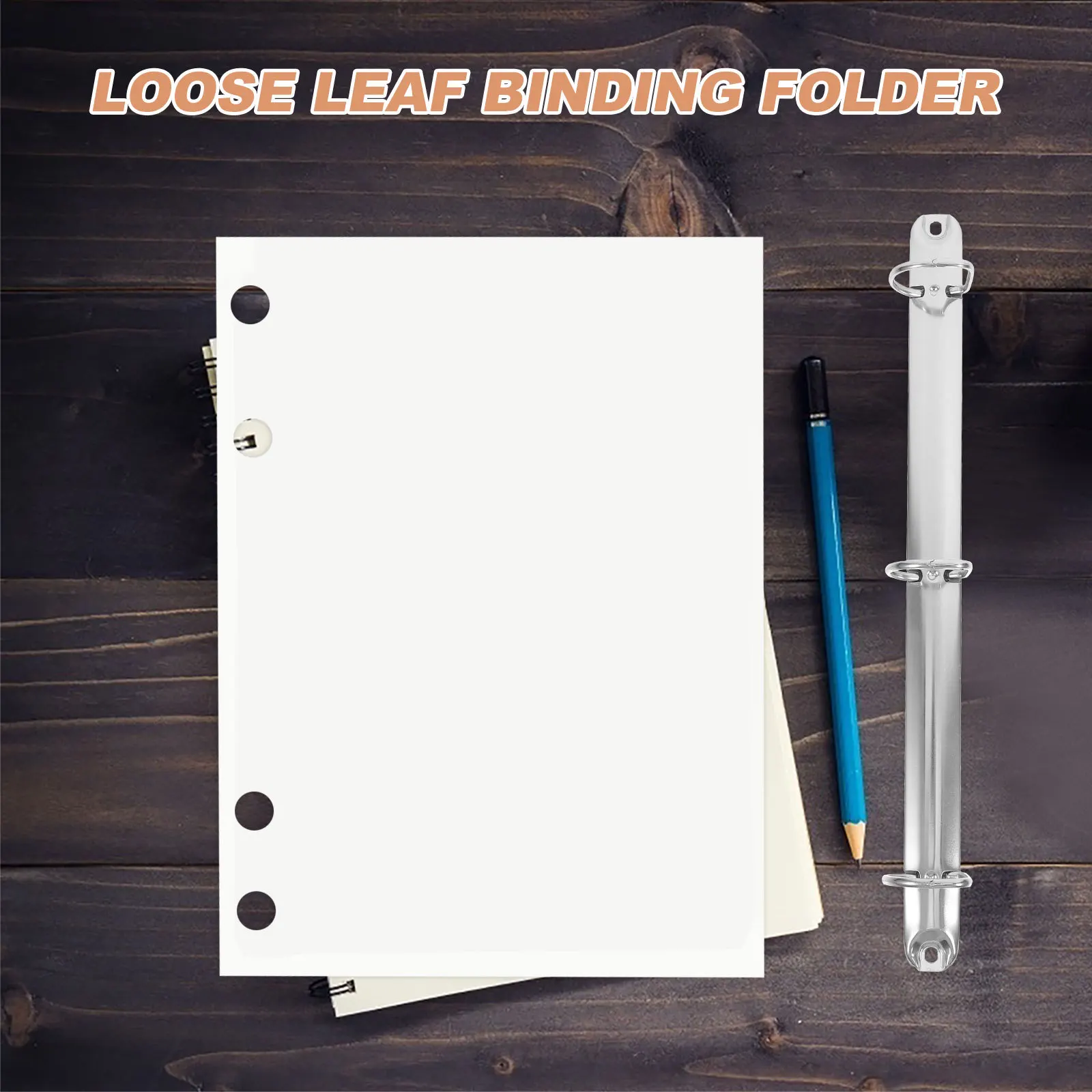 

Loose Leaf Binder Rings 2 Ring Zinc Alloy Book Binding Clips for Planner Notebook Portable Top Binding Binder Mechanism