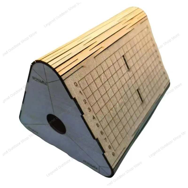 Wallet Diary Cover Bending Tool R15 R20 R25 Triangular Bending Template For Leather Craft DIY Handmade Leather Forming Tool