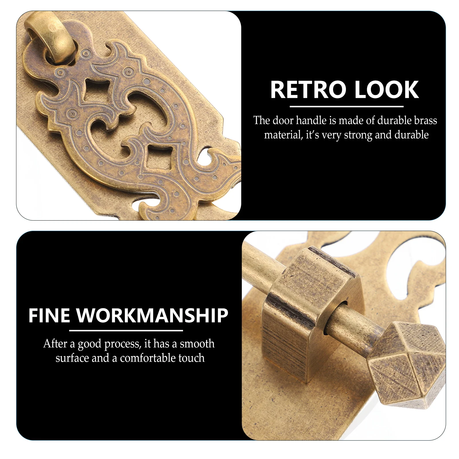 

1 Set Vintage Brass Cabinet Knobs Door Handle Retro Drawer Pulls niture Hardware Durable Easy Installation Handles