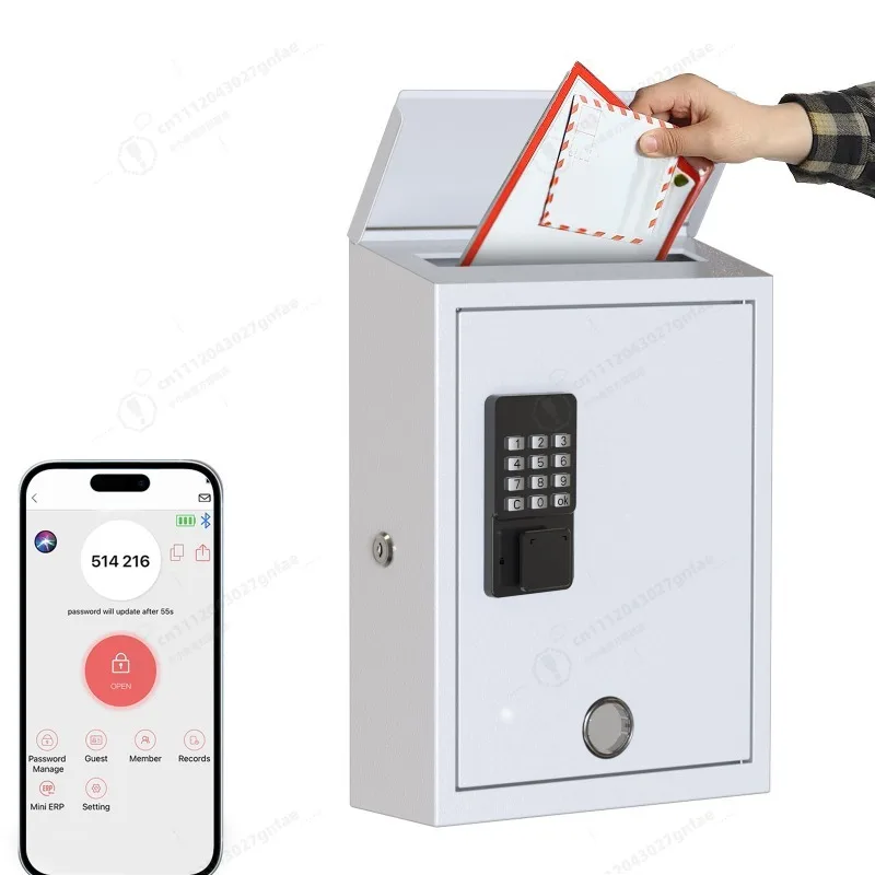 

Smart lock mailbox dynamic password Bluetooth remote unlocking household door letter box waterproof