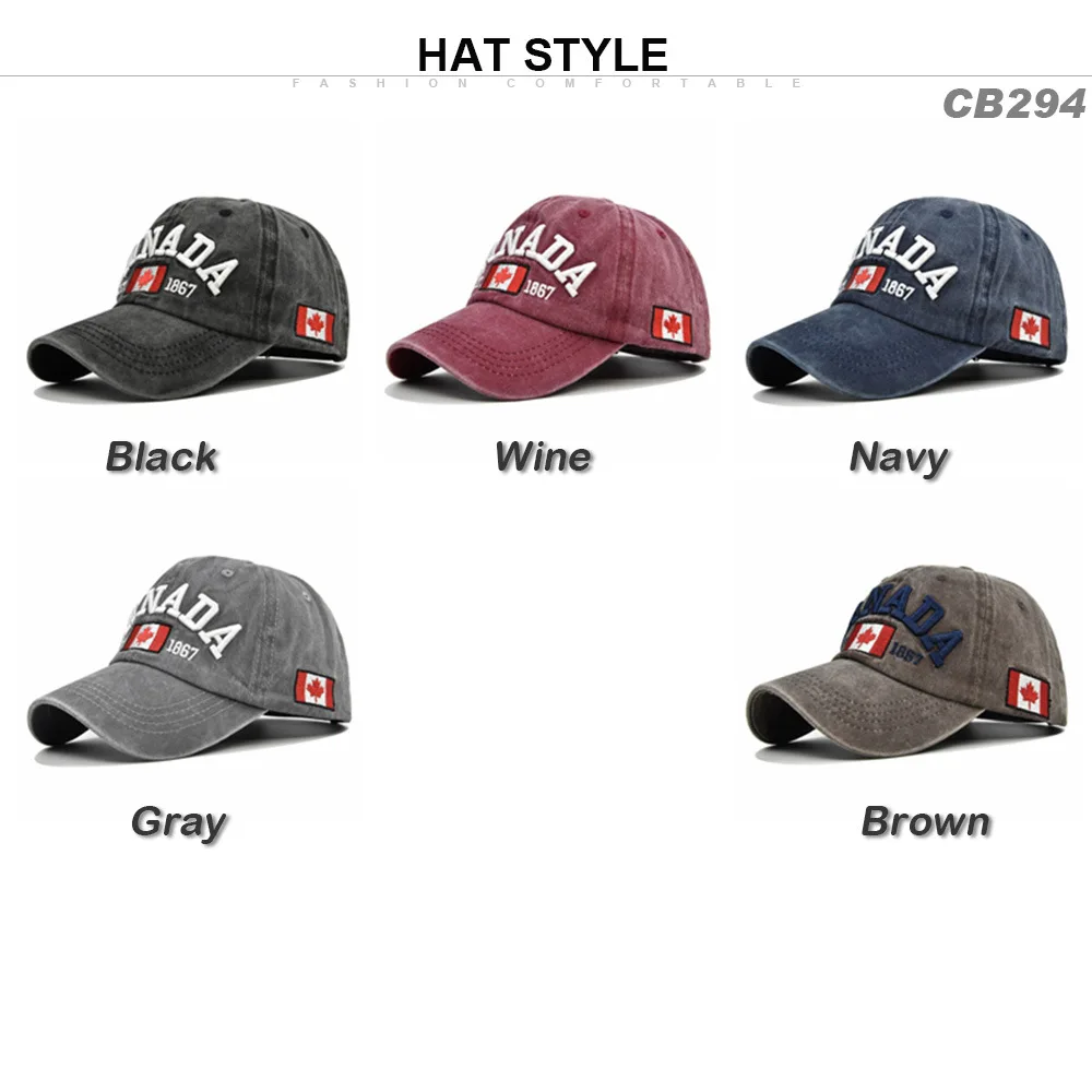 Men And Women Letters Fashion Trend Hat CANADA Letters Baseball Cap Cotton Versatile Baseball Cap