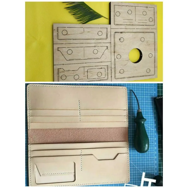 Japan Steel Blade Rule Die Cut Steel Punch Wallet Cutting Mold Wood Dies for Leather Cutter for Leather Crafts 200x90mm