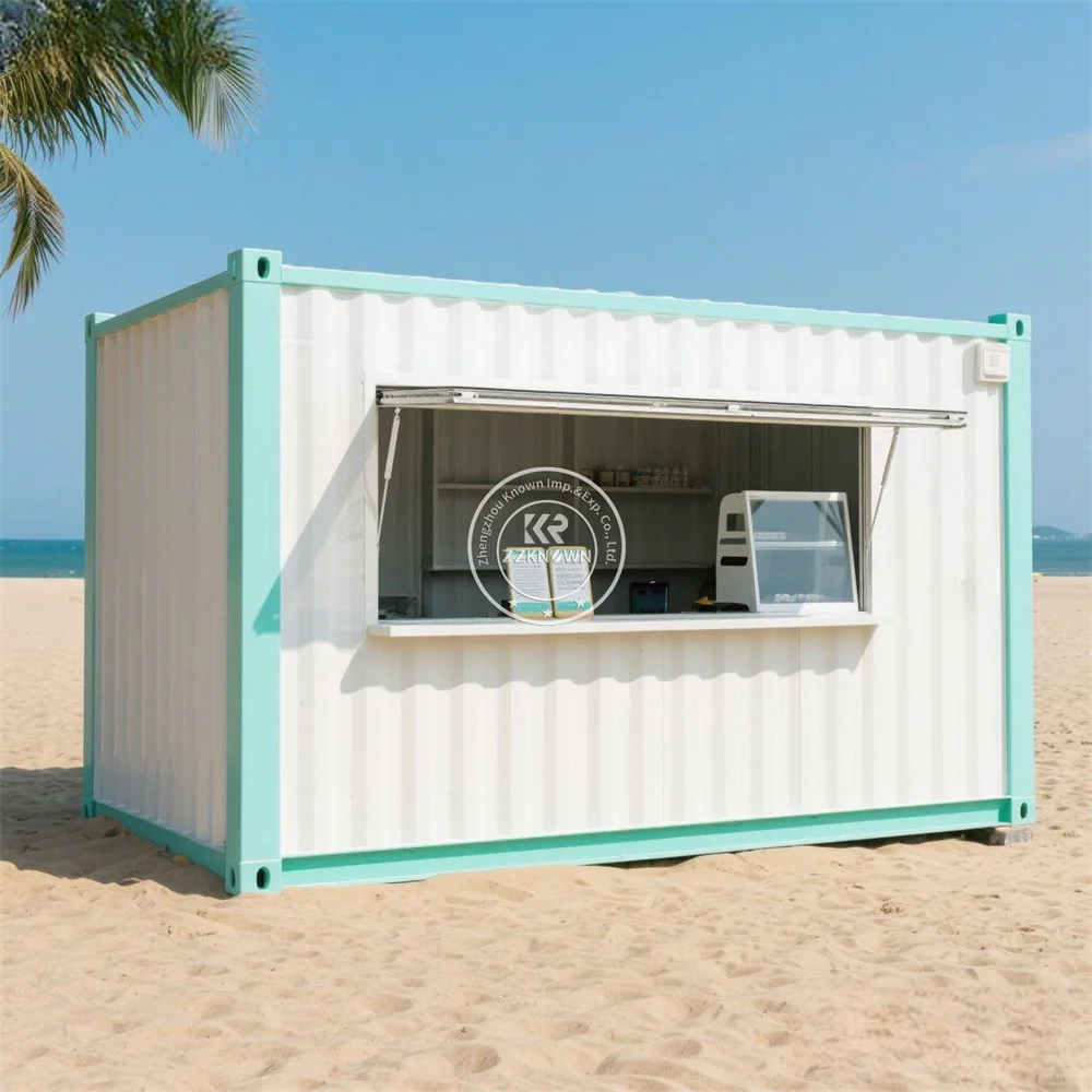 

Custom Container Coffee Shop Prefab Coffee Shop Street Restaurant Full Kitchen Outdoor Pizza Prefabricated Container Bar