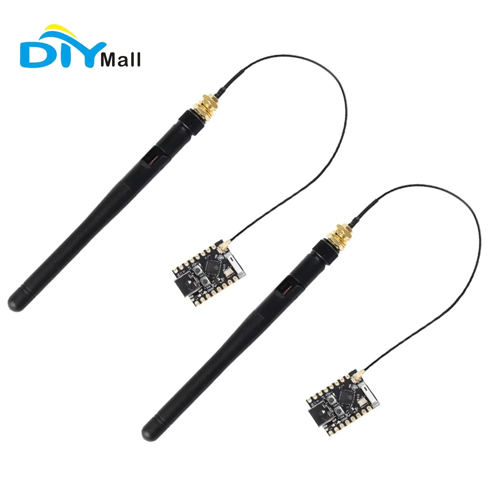 2 PCS ESP32-C3 Mini Development Board ESP32-C3_Mini_V1 Wi-Fi+BT 2.4G WiFi Antenna with SMA Cable 3DBI U.FL to Female SMA