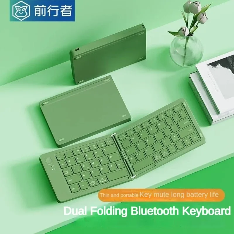 

EWEADN B023 Wireless Folding Keyboard Tablet Bluetooth Mobile Phone Notebook Ipad Universal Girls Office Portable Lightweight