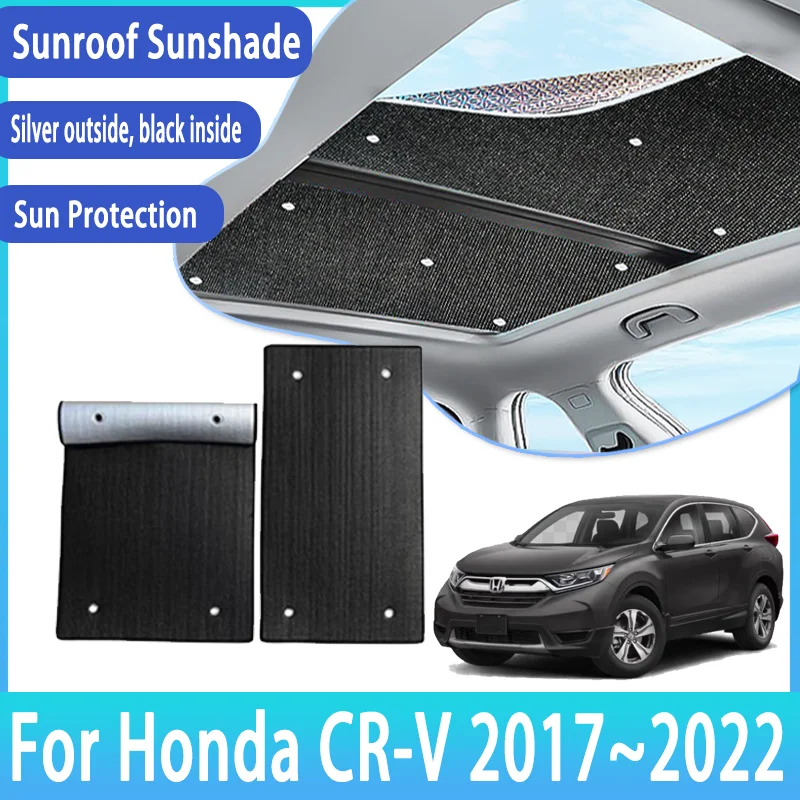 

Car Sunroof Sunshades For Honda CR-V CRV RW RT 2017~2022 2018 Auto Skylight Roof Sunscreen Heat Insulation Anti-UV Accessories