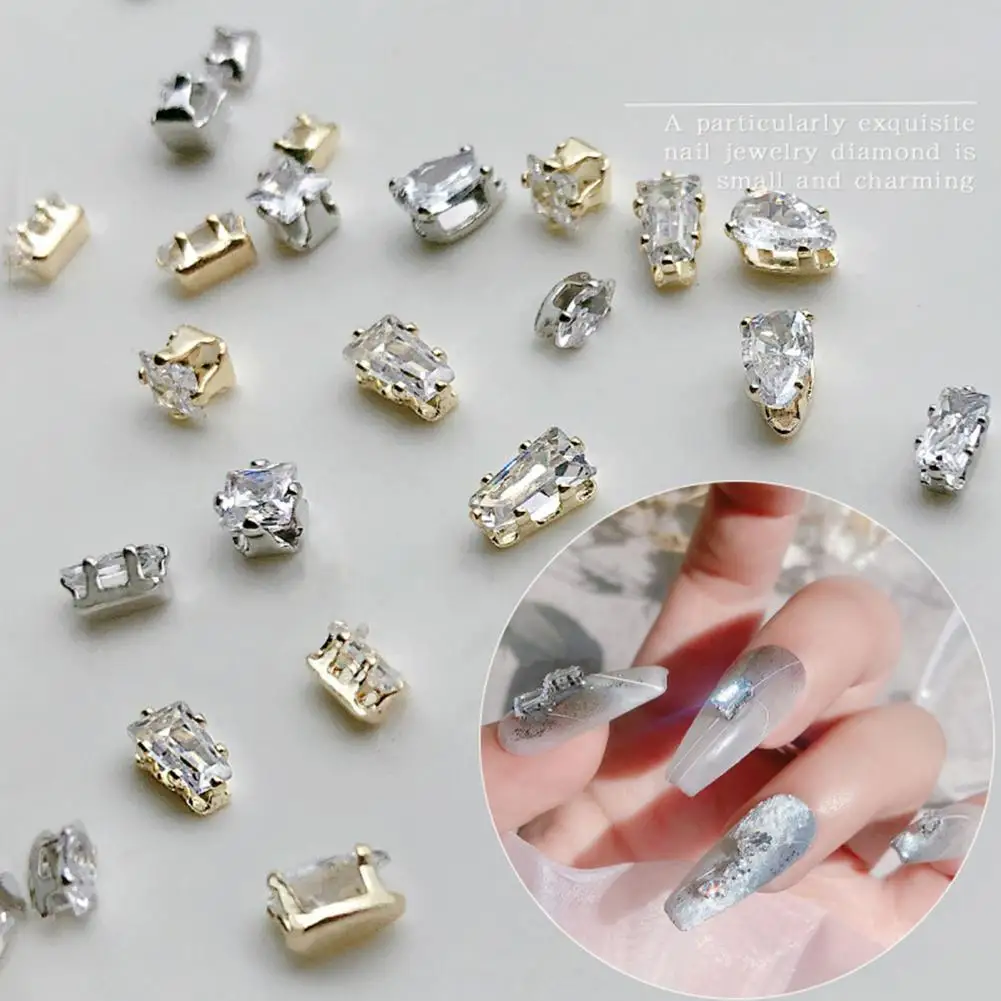 20Pcs/Box Eco-friendly 3D Nail Art Craft Ornaments Manicure Decor Cubic Zirconia  Nail Art