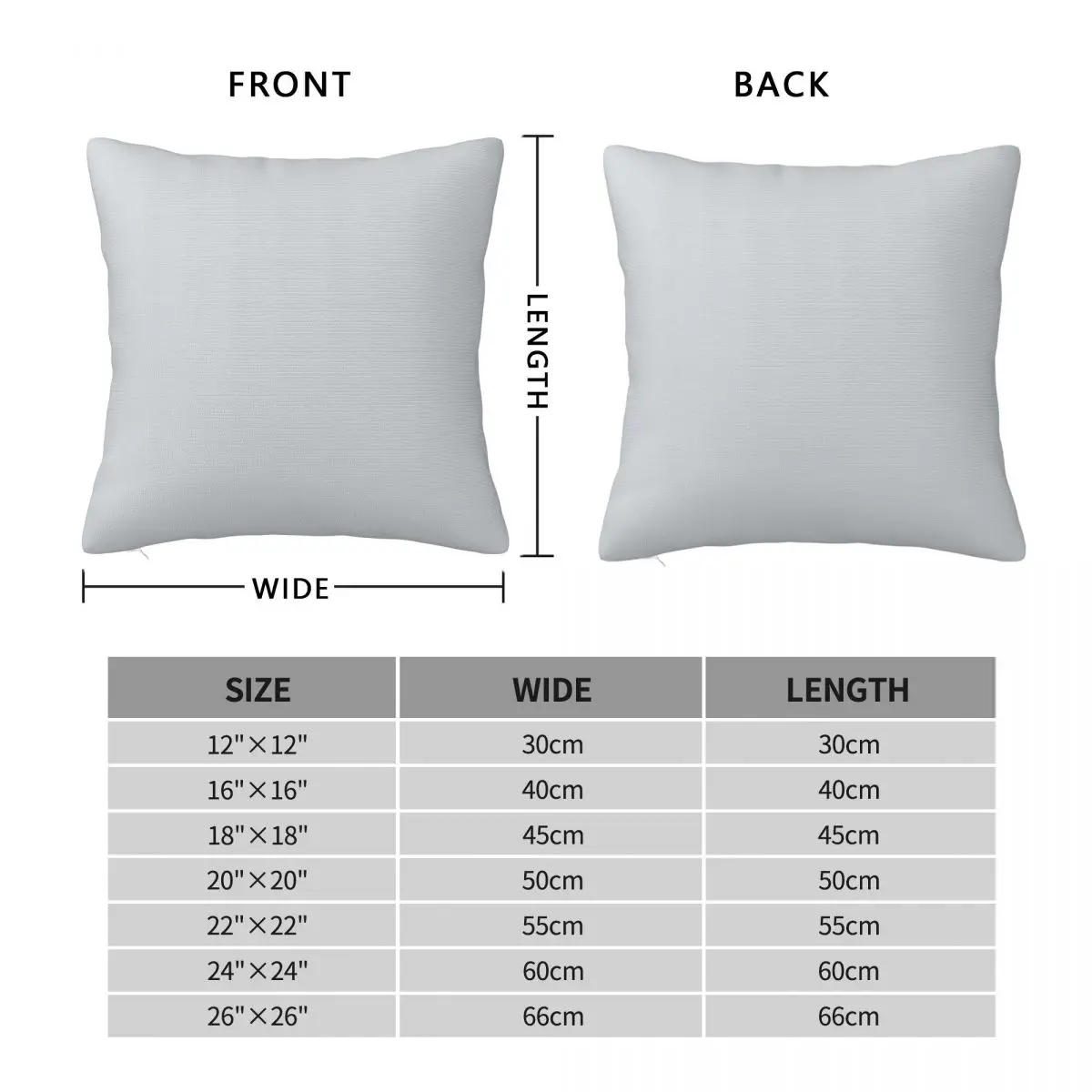 Light Grey Slightly Cooler Square Pillowcase Polyester Linen Velvet Creative Zip Decor Throw Pillow Case Cushion Cover Wholesale