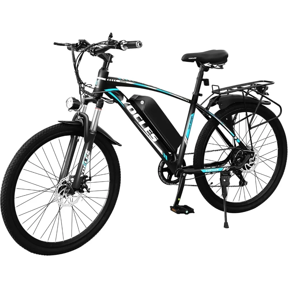 

26" Electric Bike for Adults, 40Miles 20MPH Commuting Electric Mountain Bike,Dual Disc Brakes, Front Fork Suspension